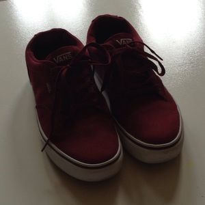 Vans burgundy men's 7.5